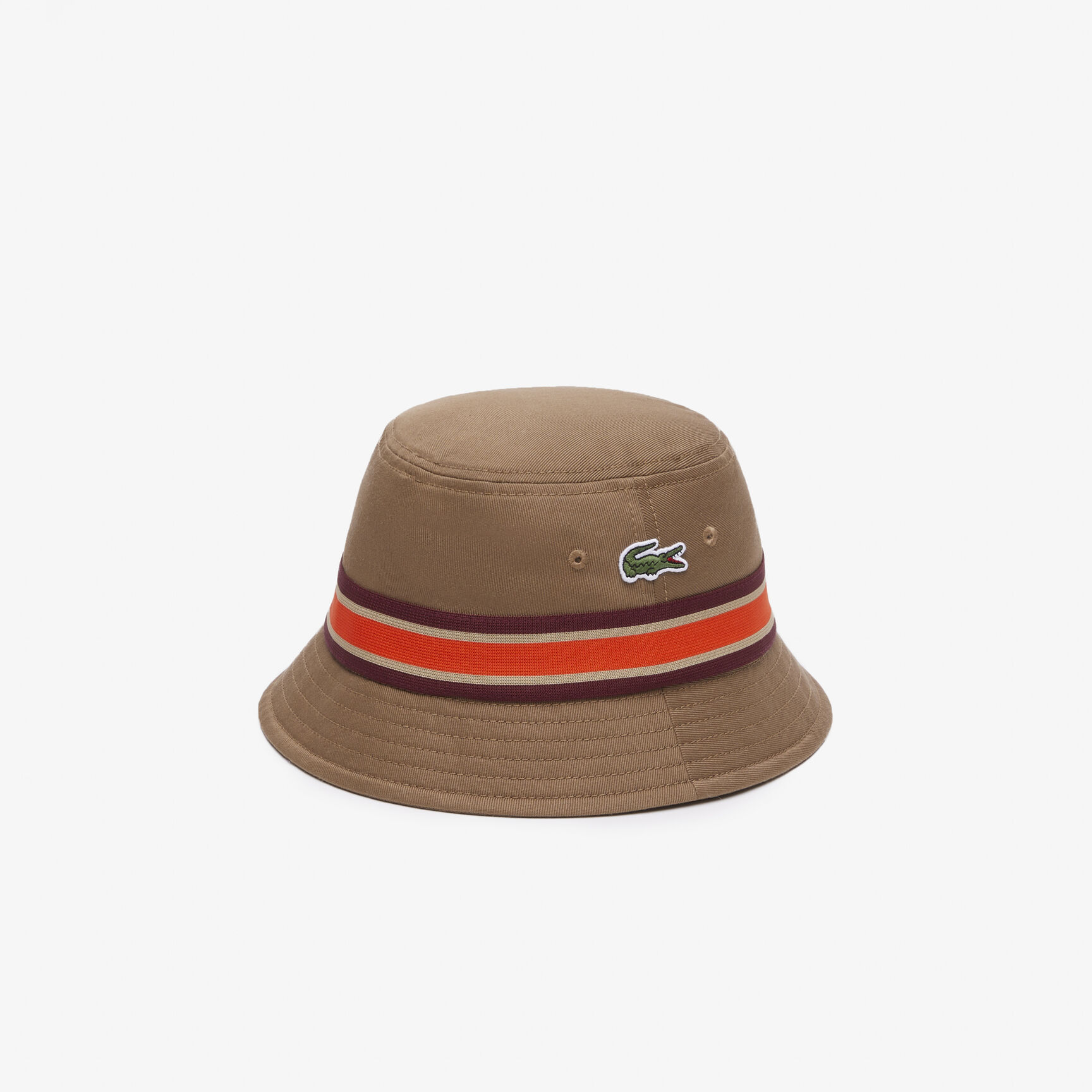 Cotton Gabardine Contrast Stripe Bucket Hat - RK0808-00-SIX