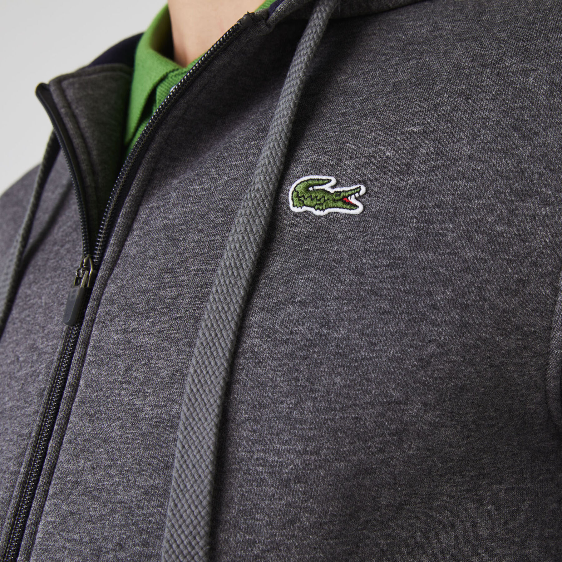Men's Lacoste SPORT Tennis hooded zippered sweatshirt in fleece men s lacoste sport tennis hooded zippered sweatshirt in fleece
