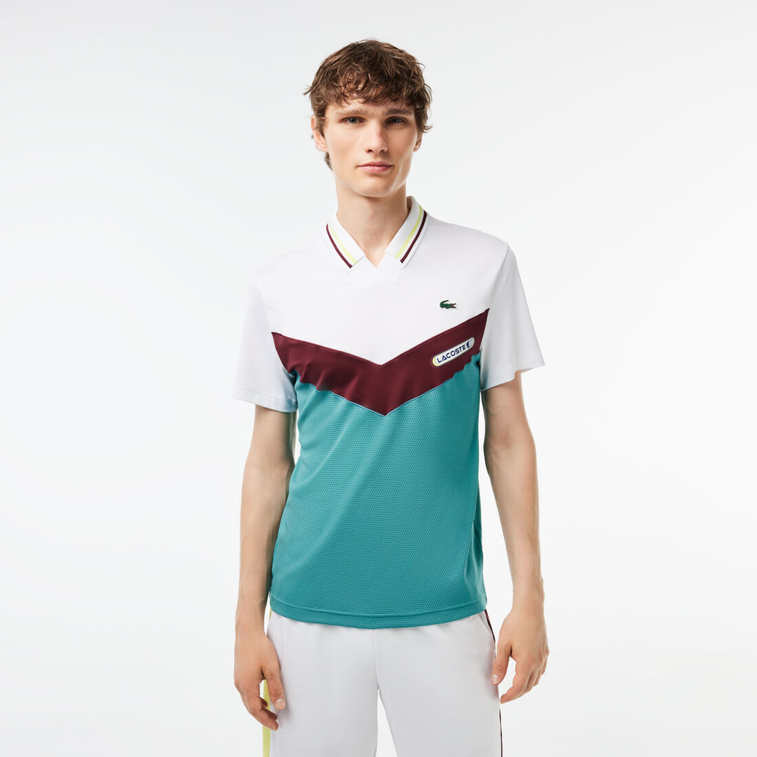 Slim Fit Lacoste Tennis x Daniil Medvedev Seamless Effect Polo Shirt - DH1099-00-Q7I
