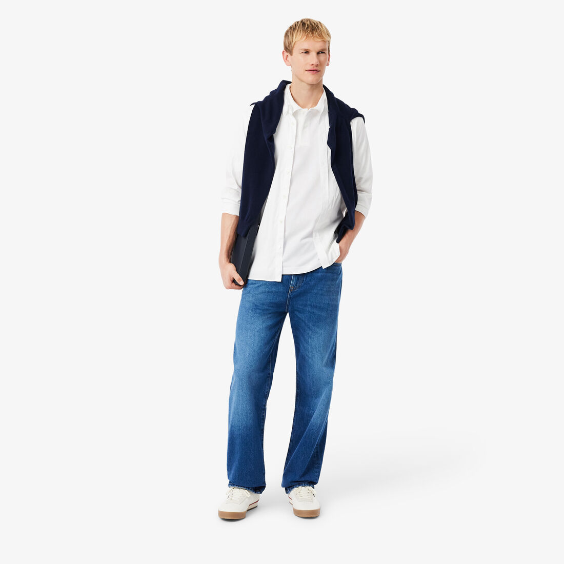 Loose Fit Heavy Pique Polo Shirt Loose Fit Heavy Pique Polo Shirt - PH7757-00-001