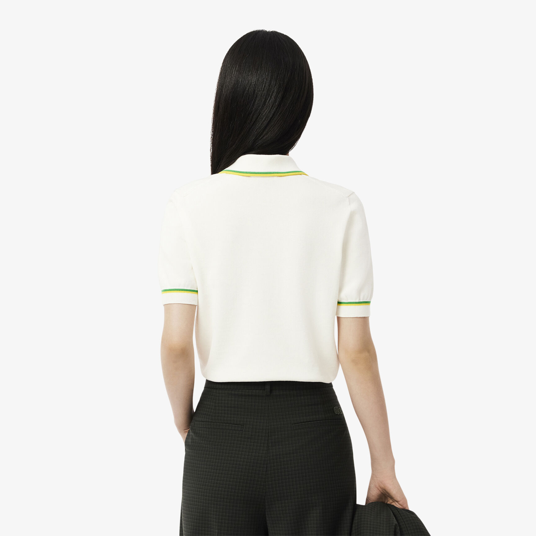 Cropped 3D Seamless Stretch Cotton Polo Shirt - AF9283-00-DII