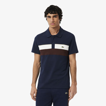 Regular Fit Colour-block Petit Pique Polo Shirt