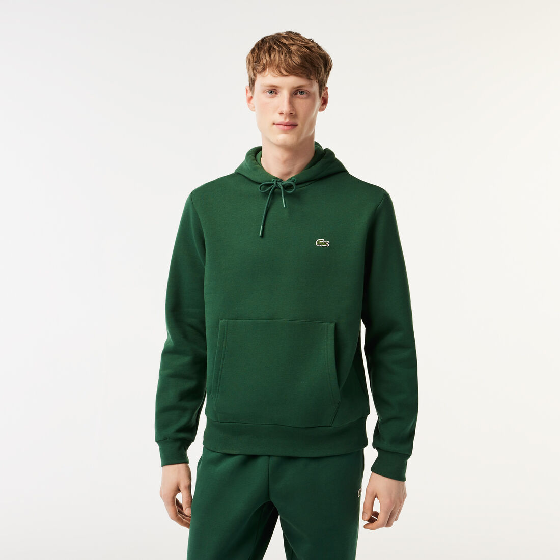 Men's Lacoste Organic Cotton Hooded Jogger Sweatshirt - SH9623-00-132