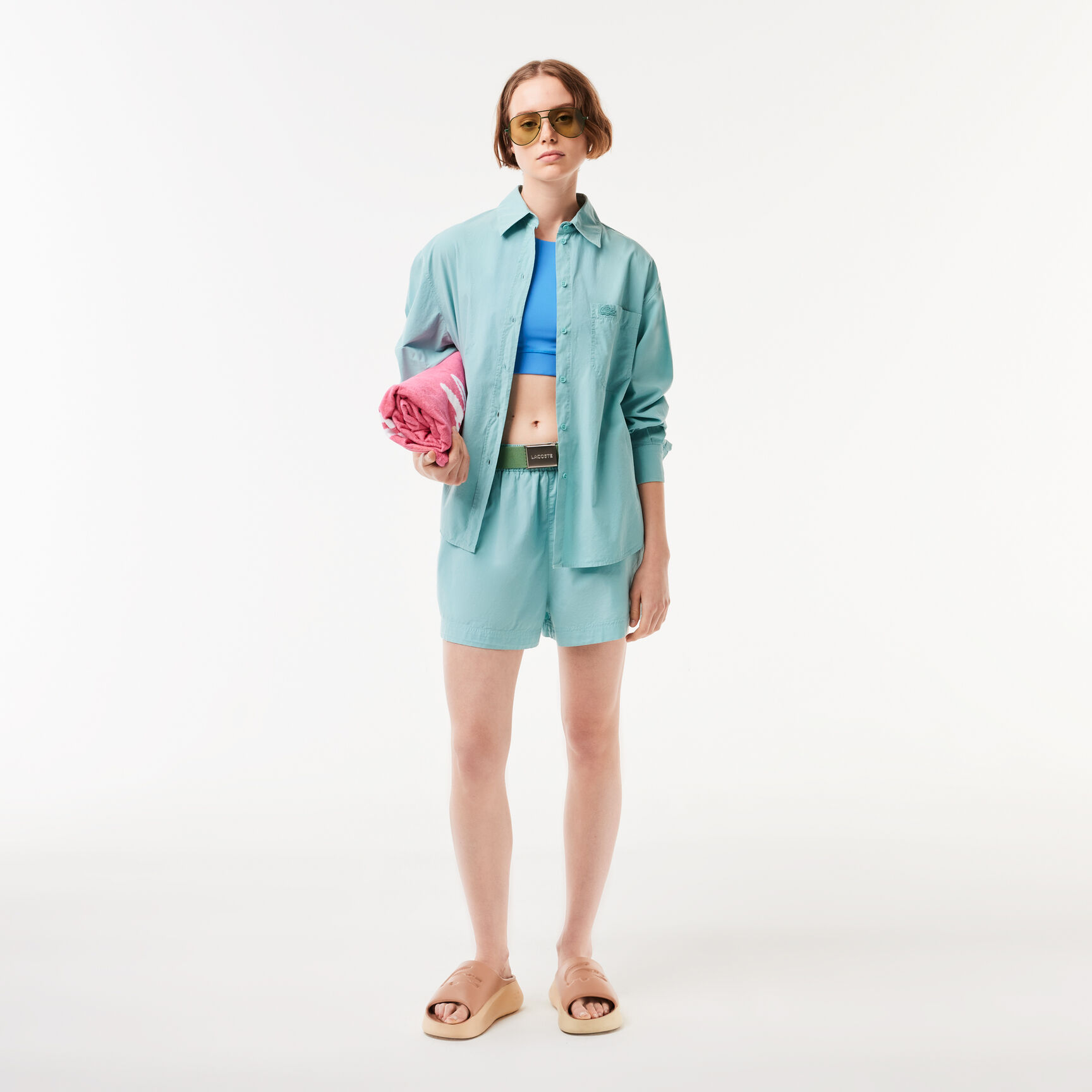 Women's Lacoste Cotton Poplin Shorts - FF6944-00-K98