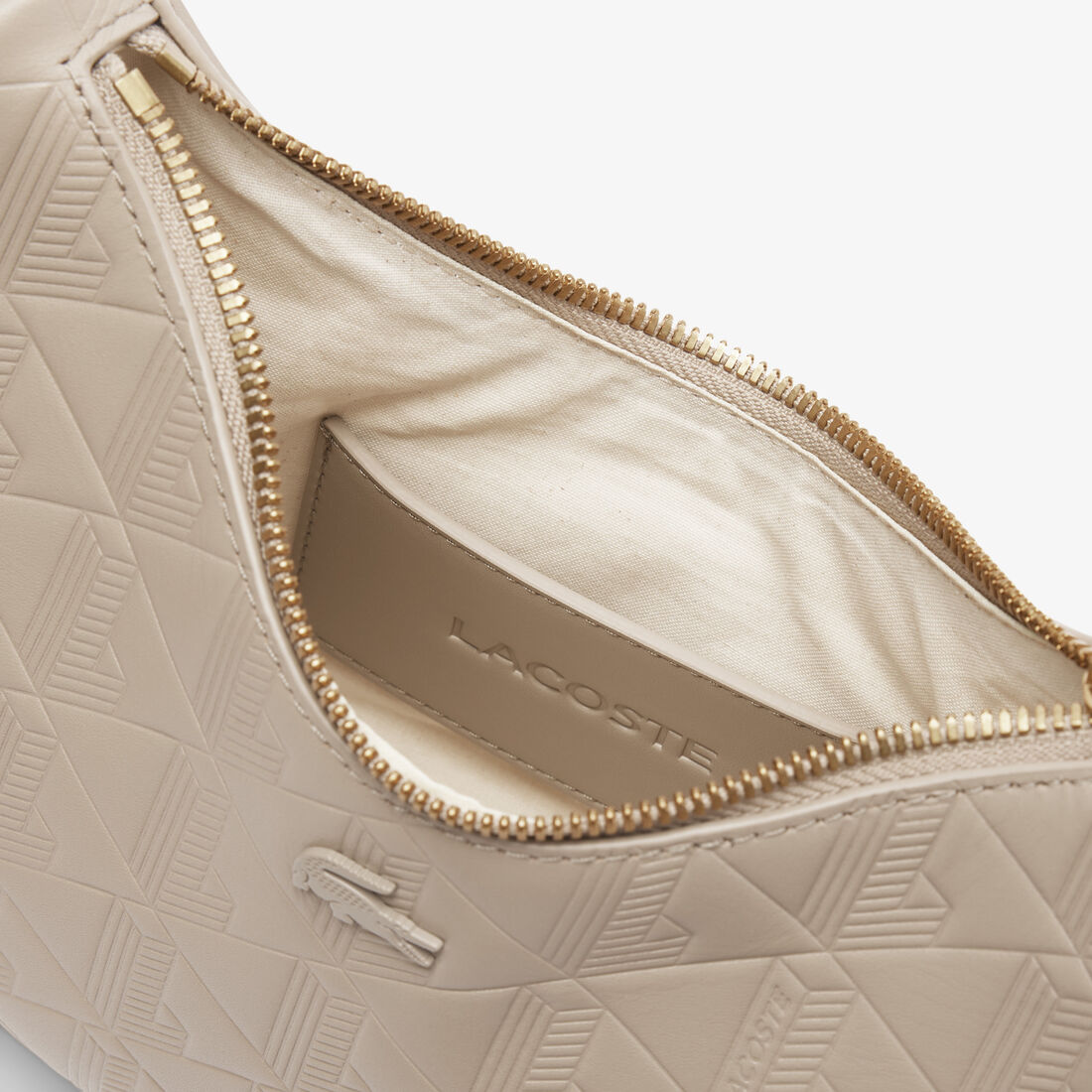 محفظة ماهيكي الجلدية المنقوشة على شكل نصف قمر Maheki Embossed Leather Half Moon Purse - NF4710MH-Q47