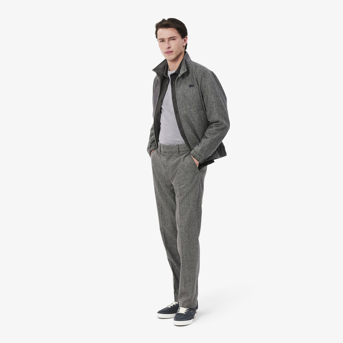 سترة قطنية أحادية اللون بياقة دائرية Monochrome Cotton Crew Neck Sweater - AH1985-00-CCA