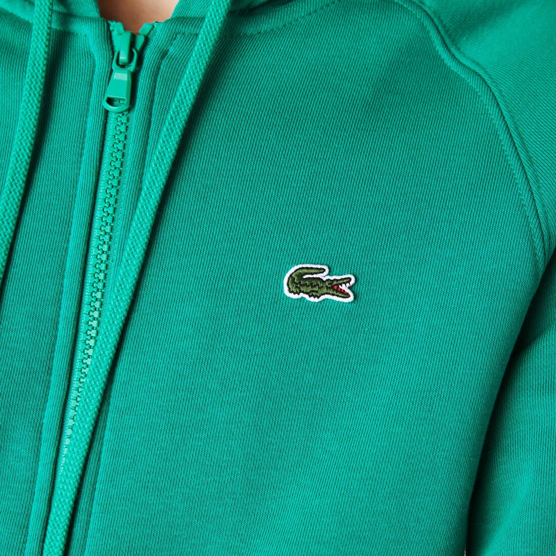 سويت شيرت للتنس من الصوف بسحاب وغطاء رأس مجموعة Lacoste SPORT للنساء سويت شيرت للتنس من الصوف بسحاب وغطاء رأس مجموعة Lacoste SPORT للنساء