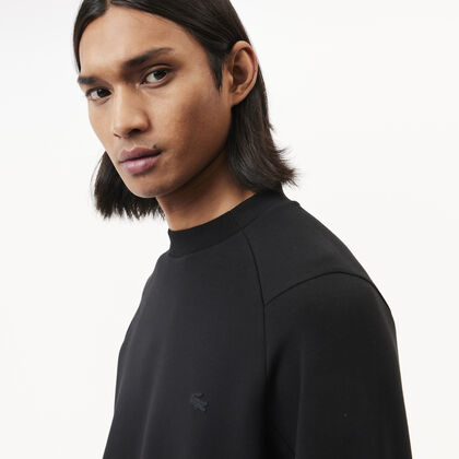 سويت شيرت مزيج قطن بجيب كانغرو وفتحة رقبة مستديرة للرجال