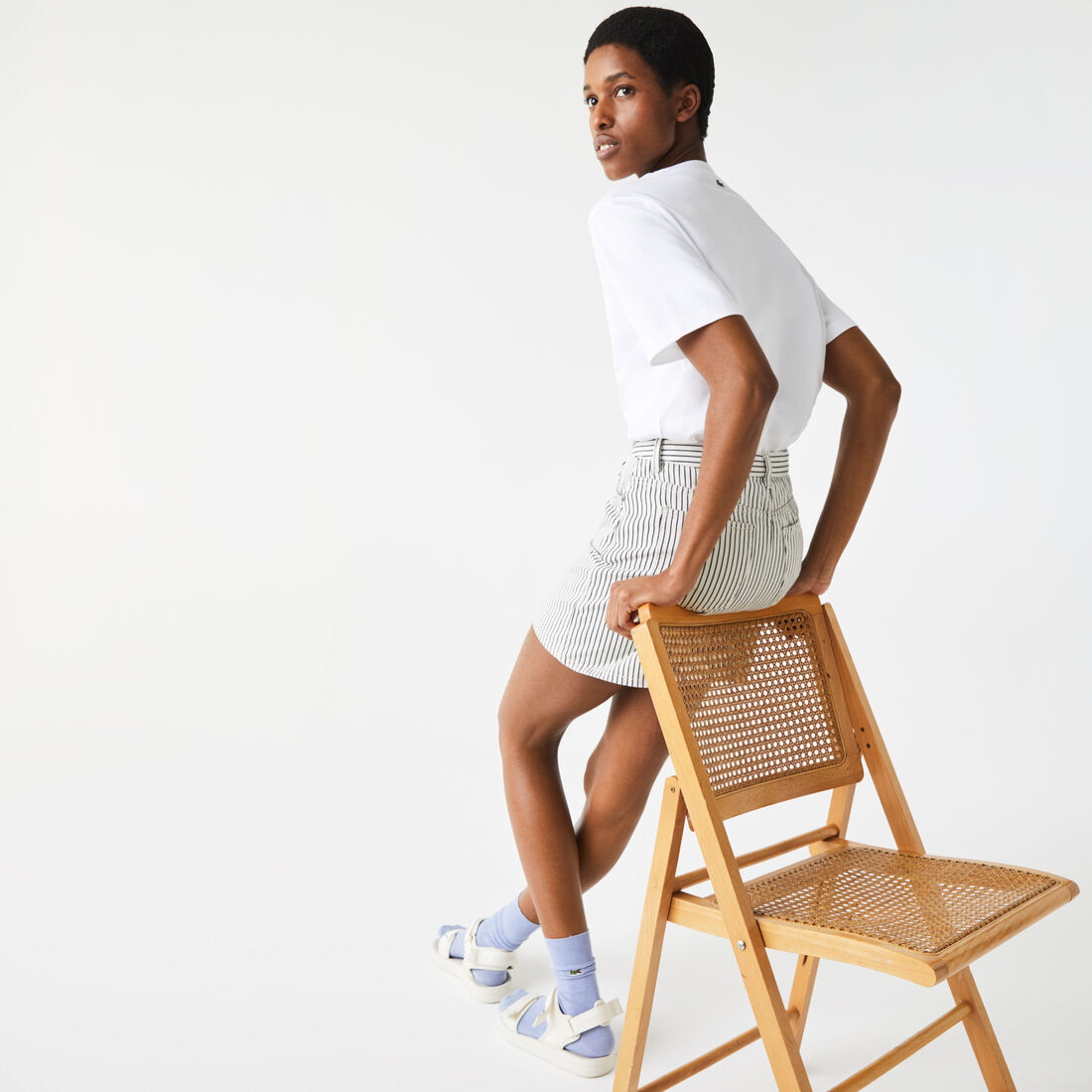 تي شيرت قطني للنساء بفتحة رقبة مستديرة وطباعة Chantaco تي شيرت قطني للنساء بفتحة رقبة مستديرة وطباعة Chantaco