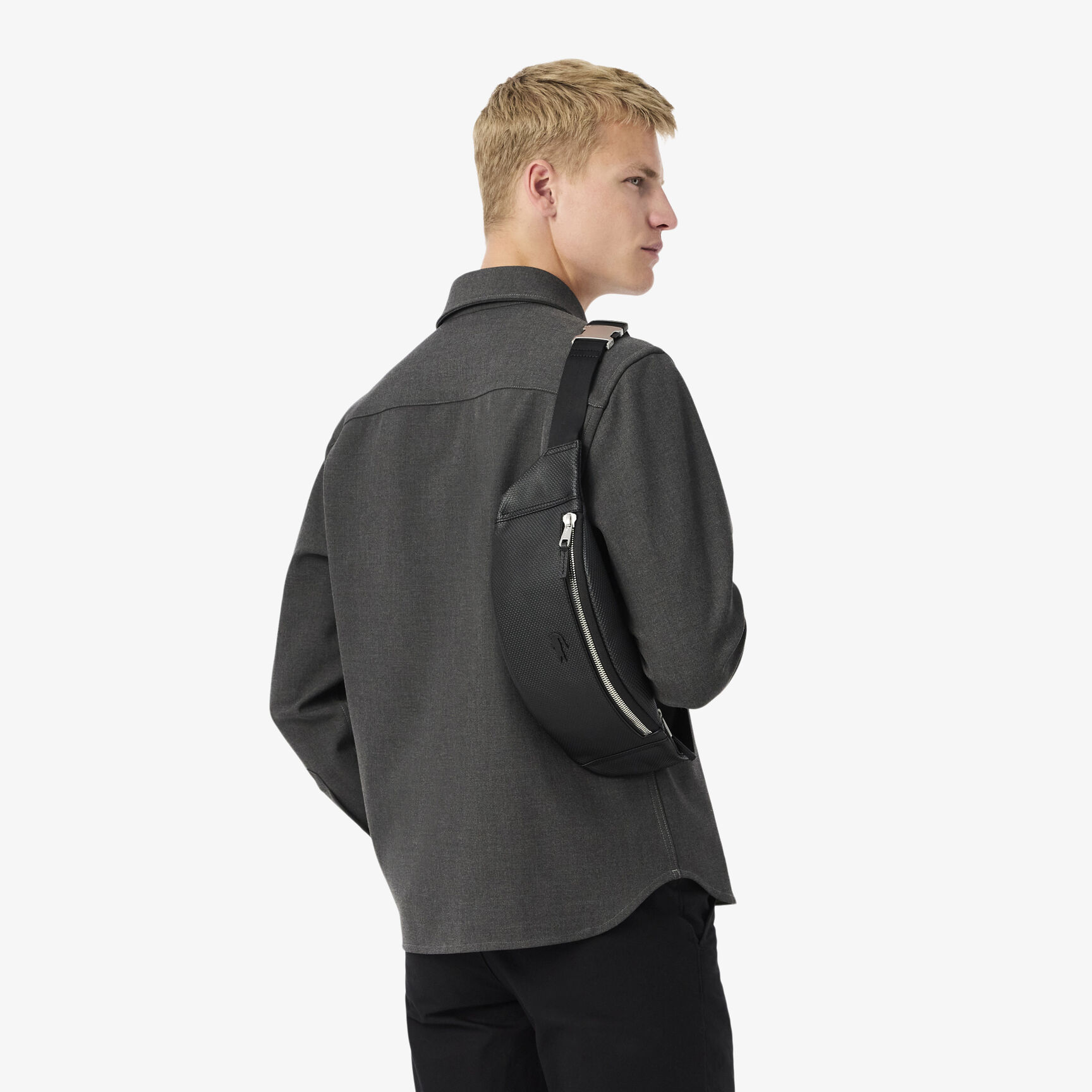 حقيبة خصر جلد ناعم للرجال مجموعة Chantaco Men's Chantaco Soft Leather Belt Bag - NH2816CE-000