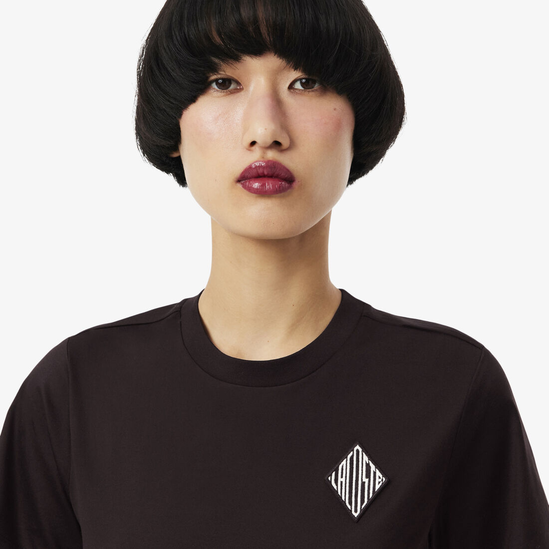 تيشيرت قطني بشعار لاكوست Lacoste Badge Cotton T-shirt - TF9782-00-3LA