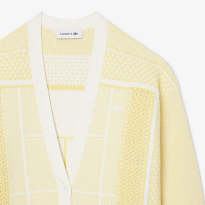 Tennis Court Jacquard Long Cardigan Tennis Court Jacquard Long Cardigan