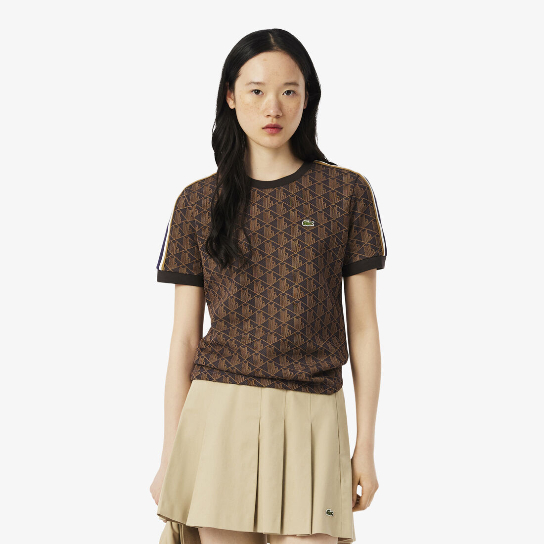 Slim Fit Monogram Jacquard T-shirt - TF3244-00-9I4