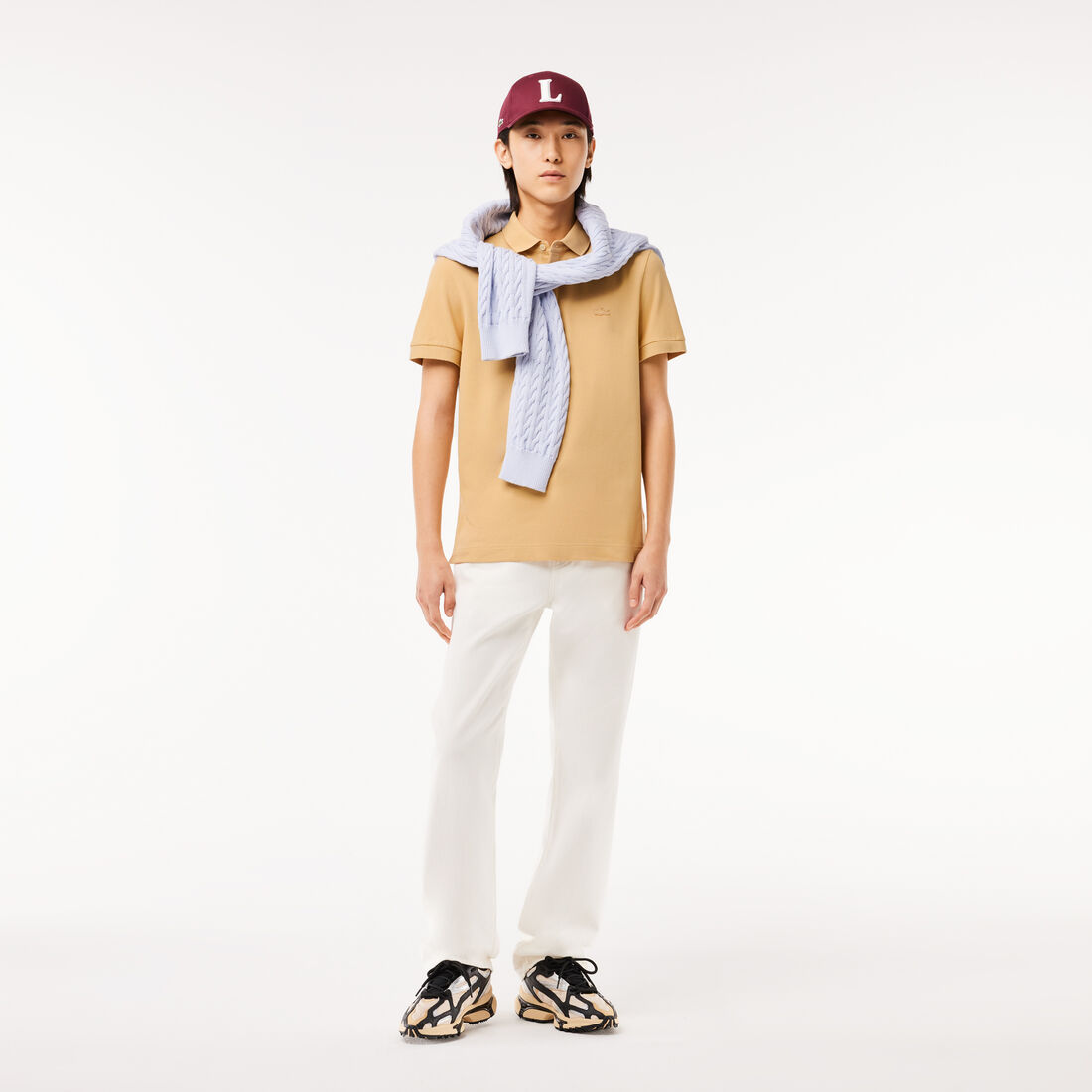 قميص بولو بيكيه باريسي بقصة عادية Smart Paris Polo Shirt Stretch Cotton - PH5522-00-IXQ