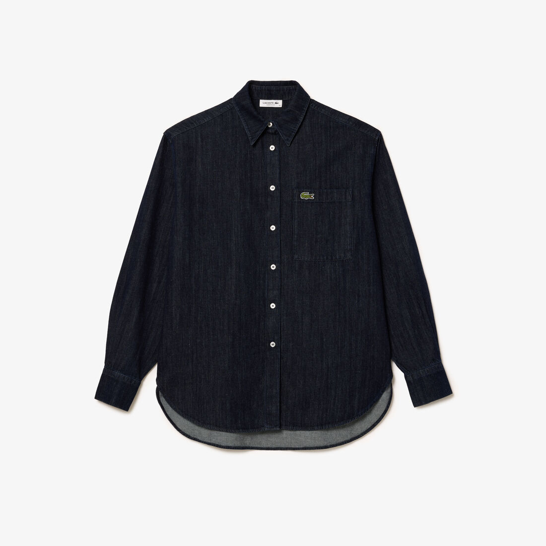 Oversized Denim Shirt Women's Lacoste Oversized Cotton Denim Shirt - CF0036-00-0PV
