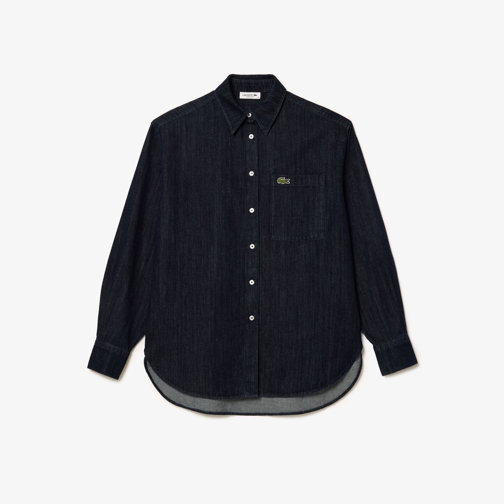 Oversized Denim Shirt Women's Lacoste Oversized Cotton Denim Shirt - CF0036-00-0PV