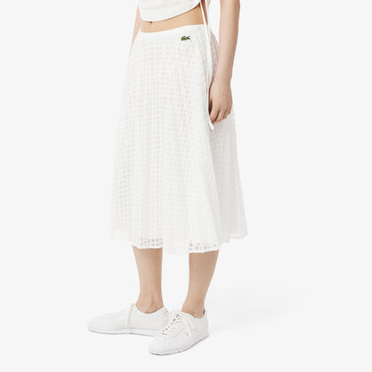 Pleated Lace Skirt