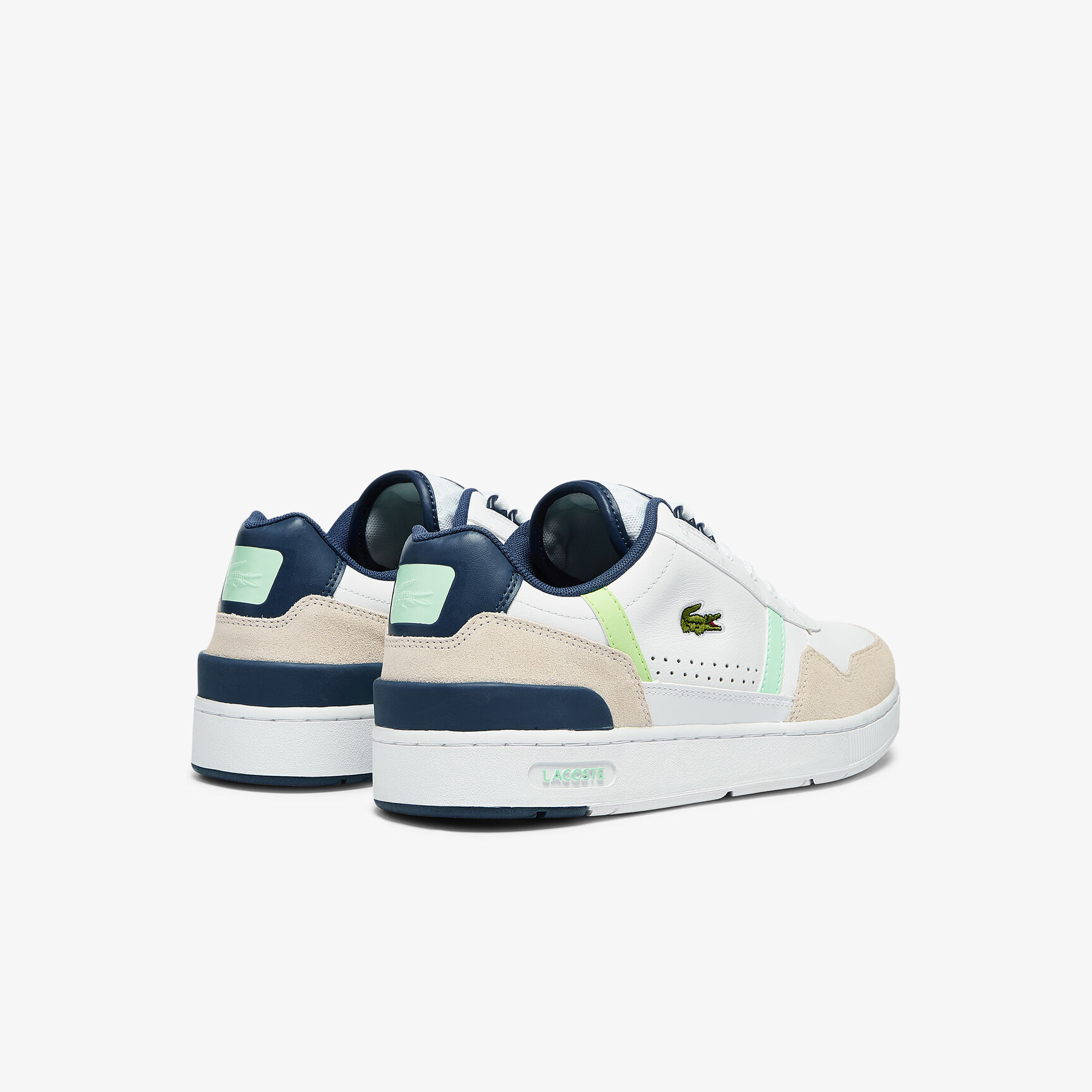 Men's T-Clip Leather Citrus Accent Trainers Men's T-Clip Leather Citrus Accent Trainers