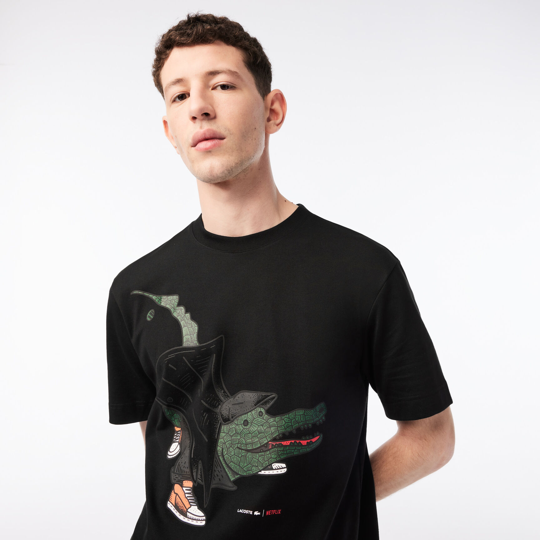 Men's Lacoste x Netflix Organic Cotton T-shirt Men's Lacoste x Netflix Organic Cotton T-shirt