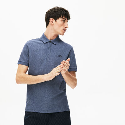 Men's Lacoste Paris Polo Shirt Regular Fit Stretch Cotton Piqué