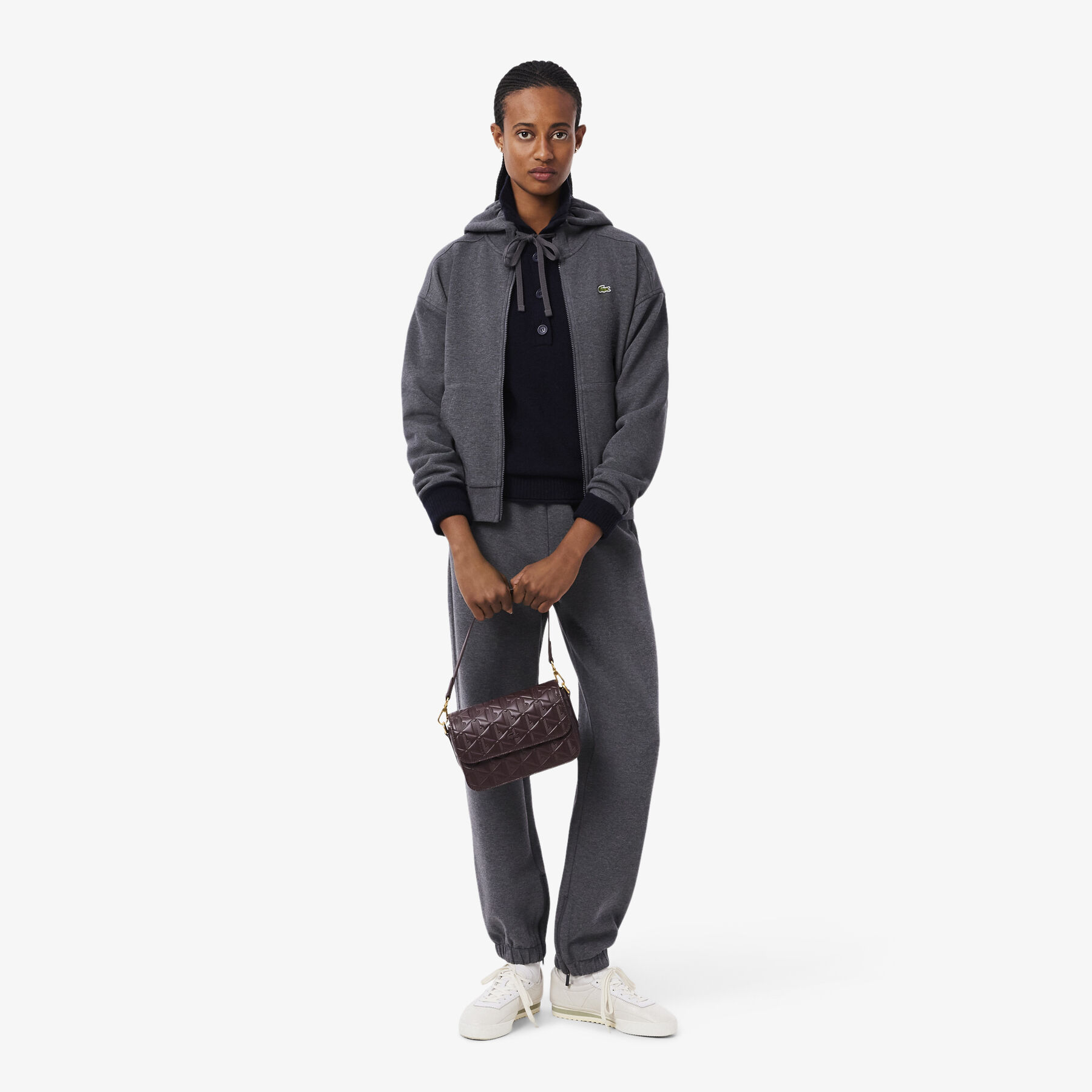Maheki Embossed Leather Shoulder Bag - NF4712MH-R25
