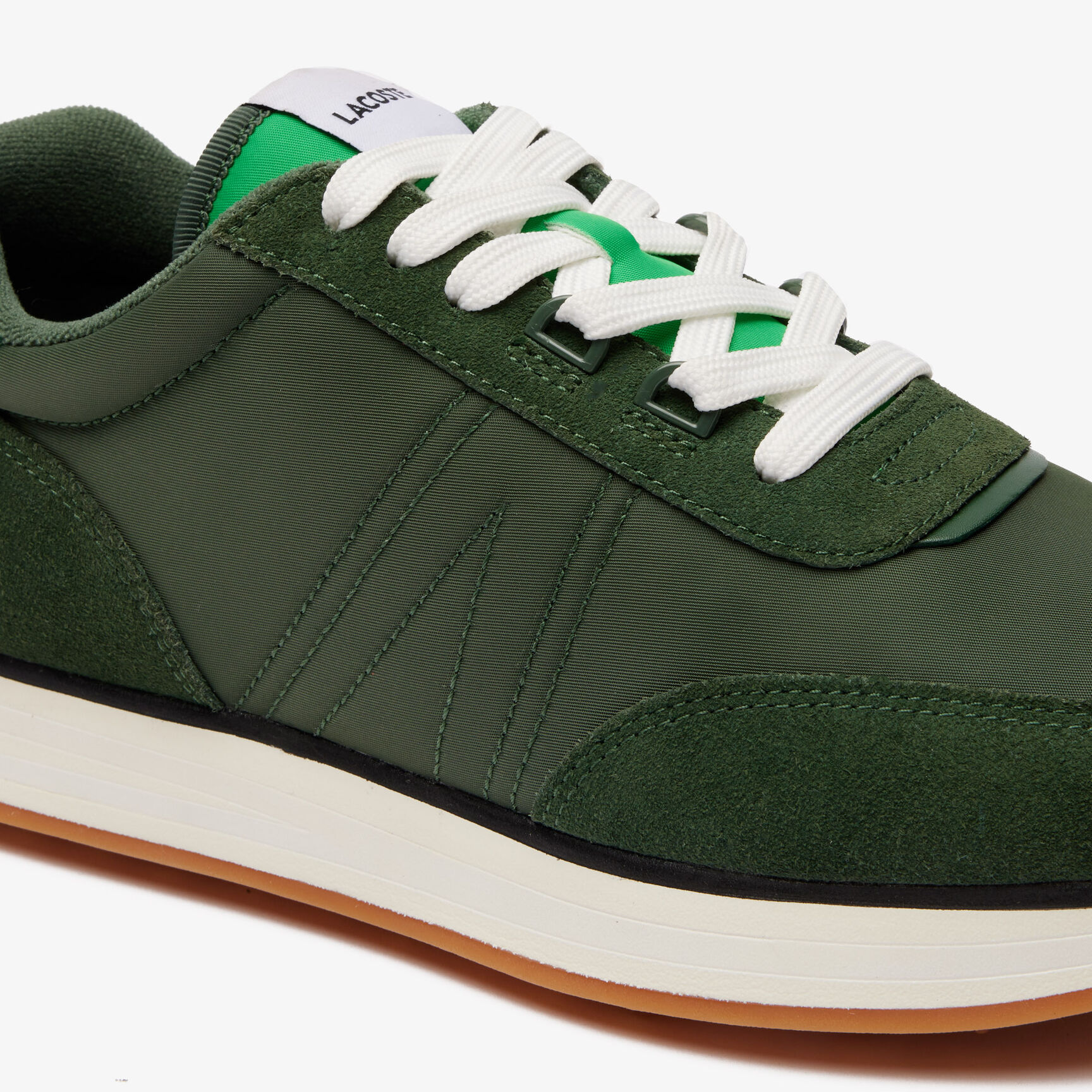 Men's L-Spin Leather and Textile Trainers - 46SMA0005-AAT