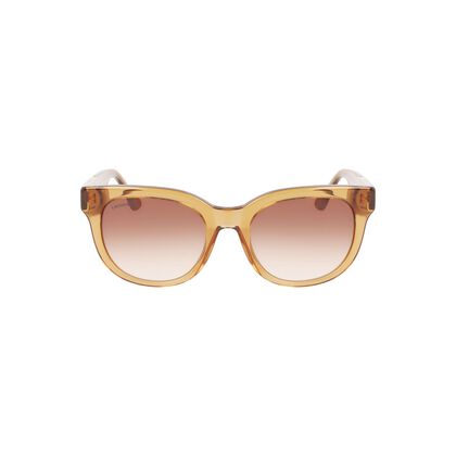 Women's Oval Acetate Croco Skin Sunglasses