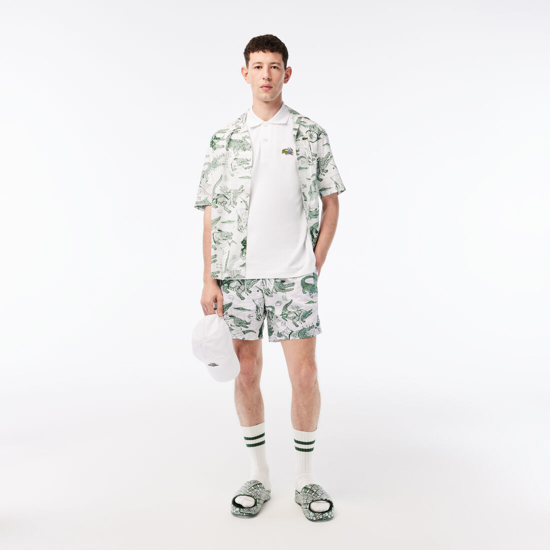 تيشيرت بولو قطن عضوي للرجال مجموعة Lacoste x Netflix تيشيرت بولو قطن عضوي للرجال مجموعة Lacoste x Netflix