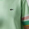 lacoste women s crew neck striped accents honeycomb cotton t shirt