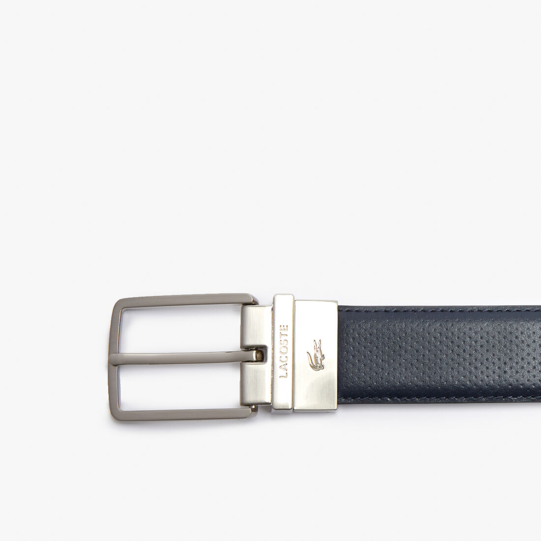 حزام جلد بيكيه بوجهين وإبزيم محفور بشعار الماركة للرجال حزام جلد بيكيه بوجهين وإبزيم محفور بشعار الماركة للرجال