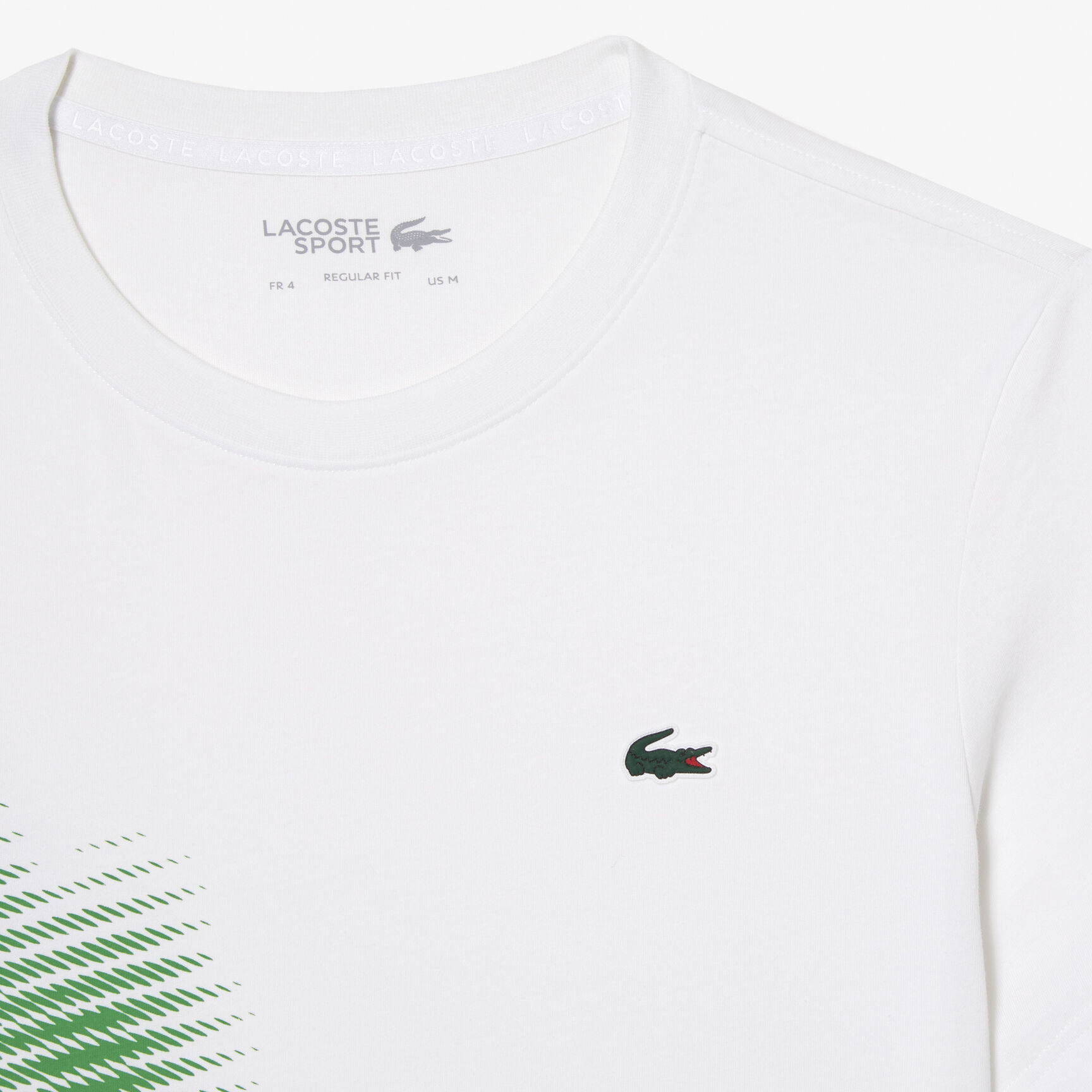 Men's Lacoste Sport Regular Fit T-shirt with Contrast Branding