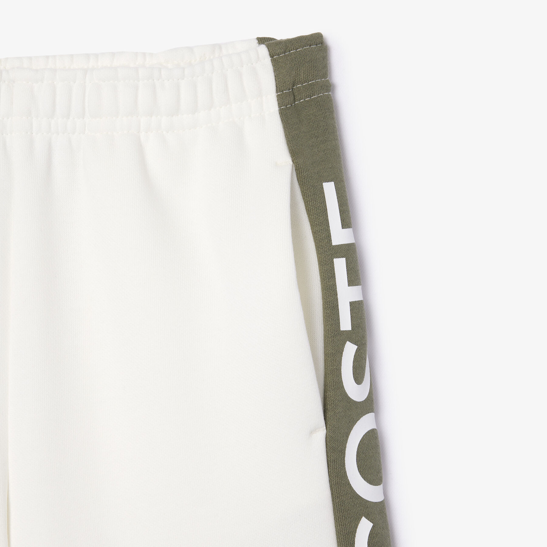 Kids' Lacoste Colour-Stripe Organic Cotton Shorts kids lacoste colour stripe organic cotton shorts