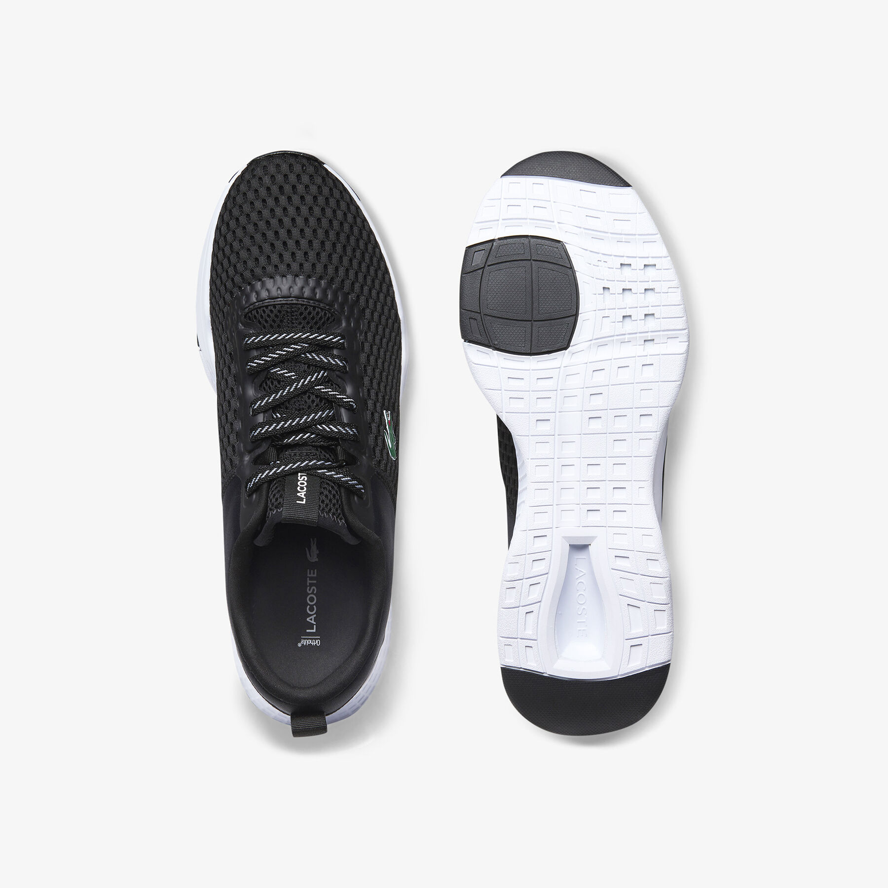 lacoste men s court drive textile trainers