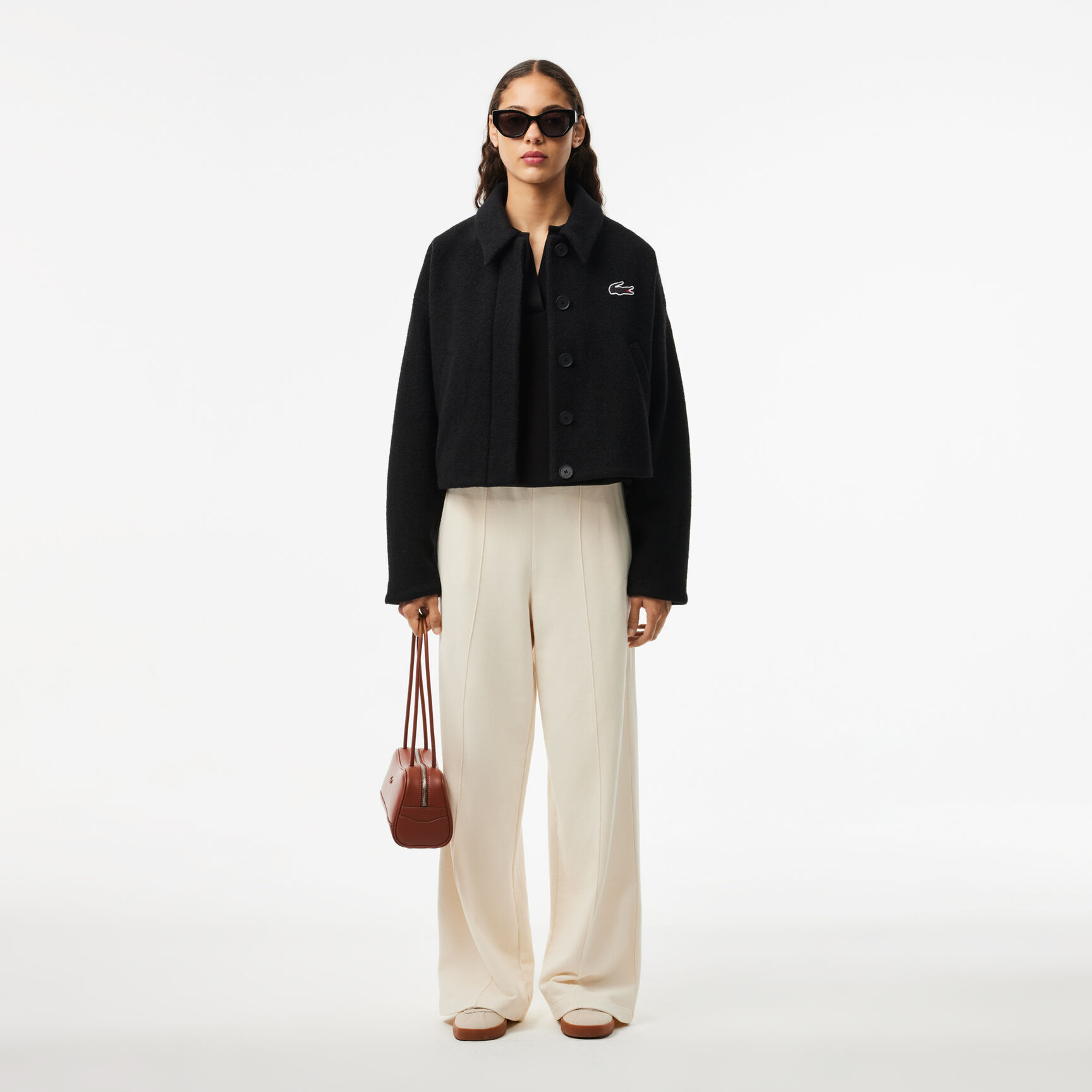 Open Neck Fluid Pique Polo Shirt - PF0504-00-031