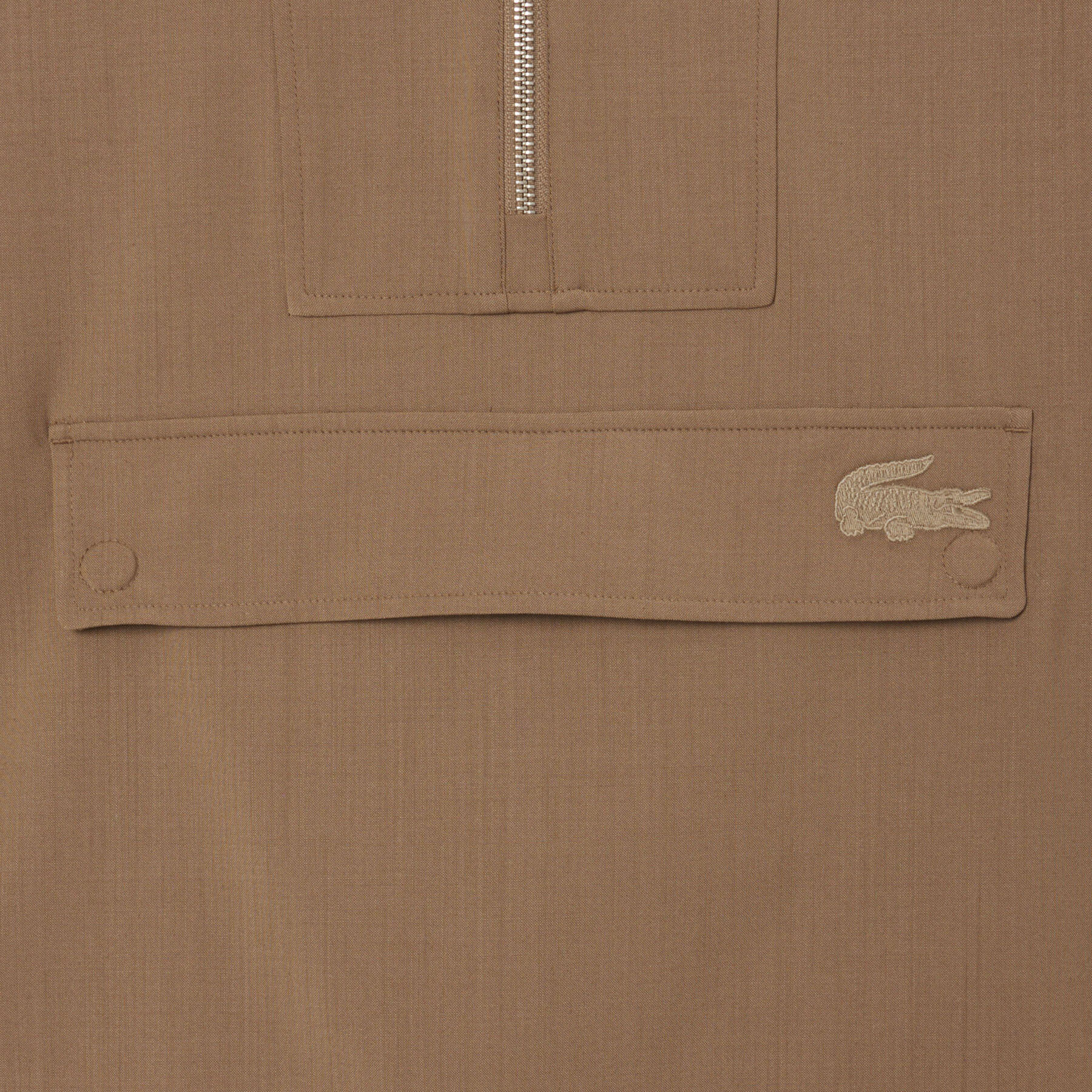Oversized Wool Blend Popover Jacket lacoste oversized wool blend popover jacket