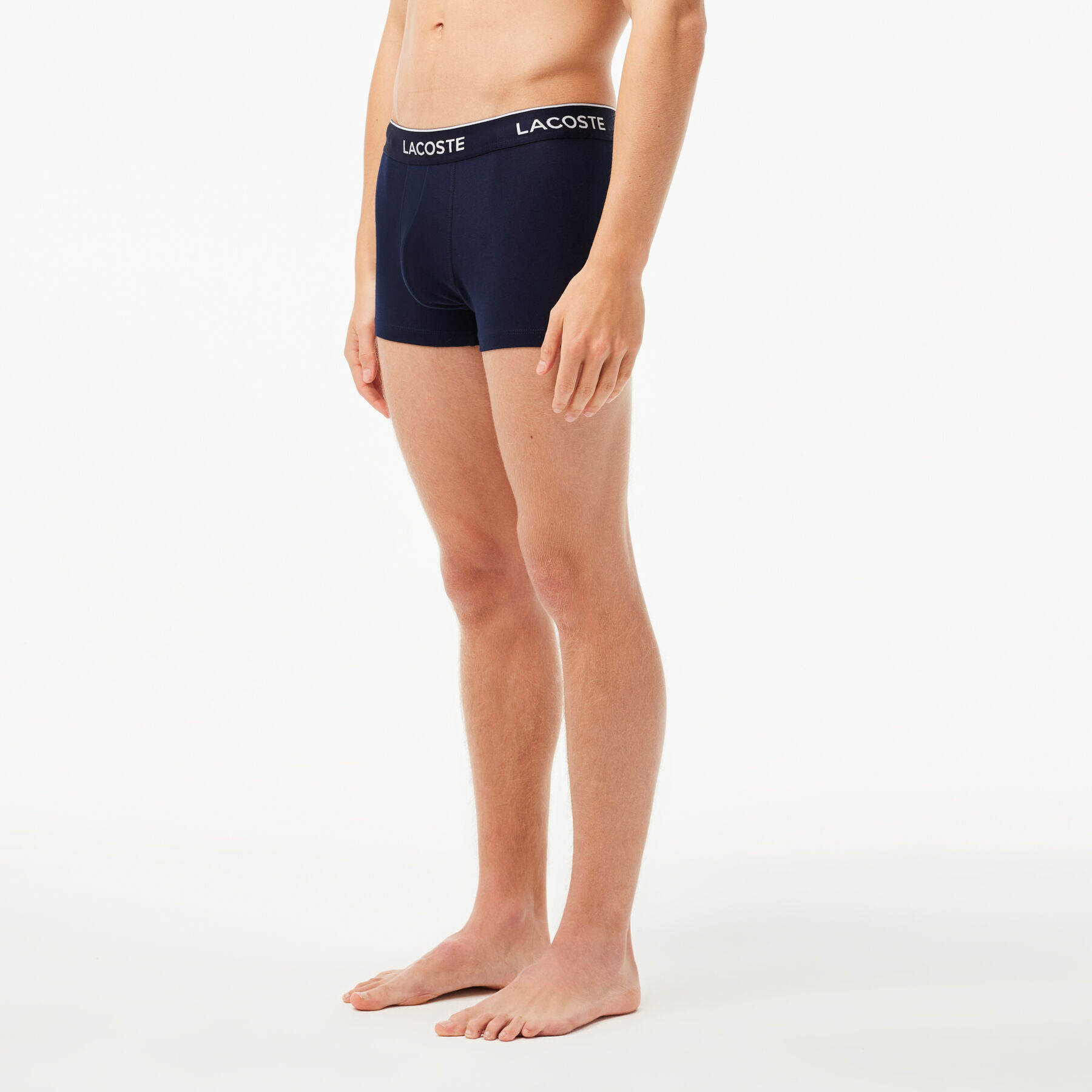 Pack Of 3 Navy Casual Trunks With Contrasting Waistband - 5H3401-00-HY0