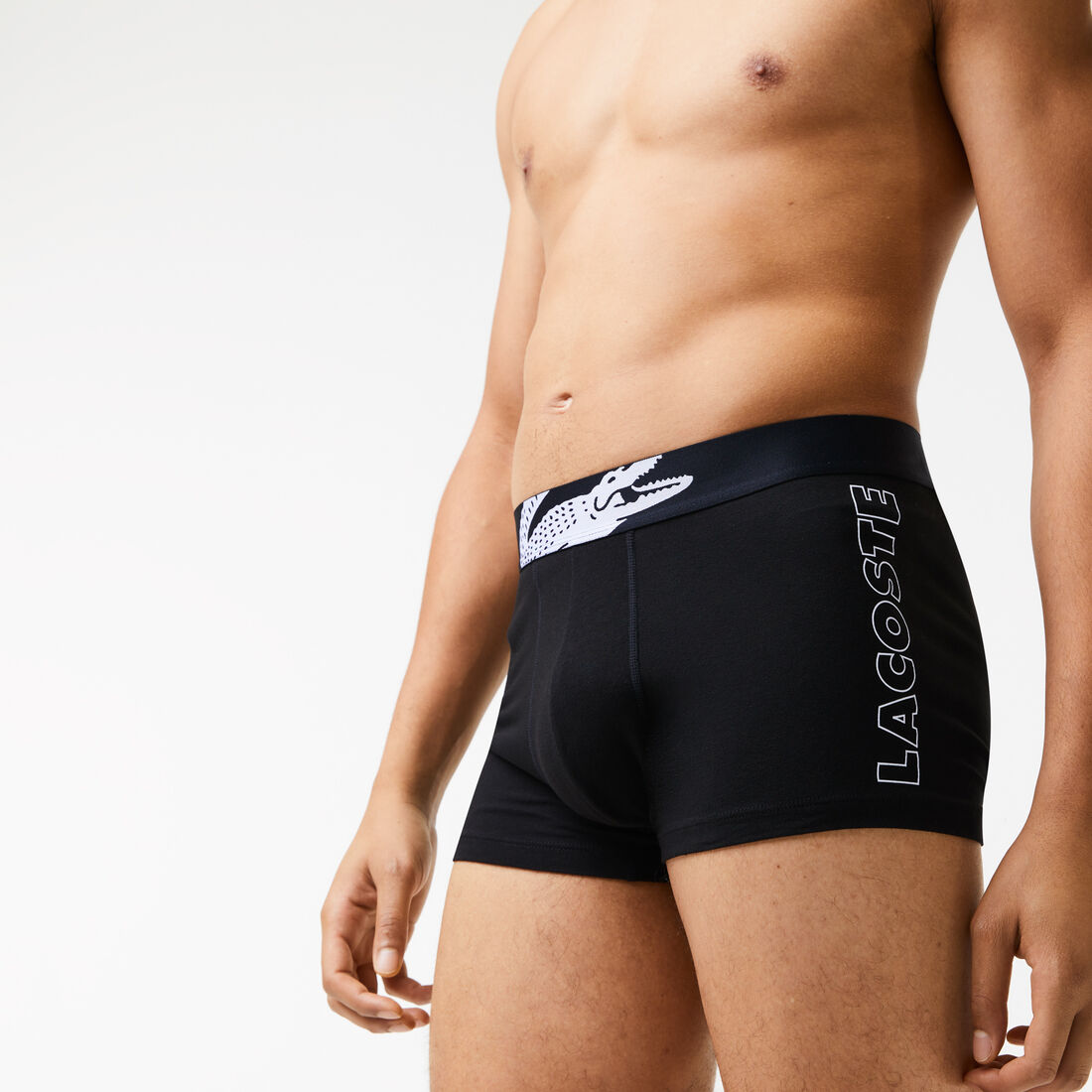 Men's Lacoste Crocodile Print Trunk Three-Pack Men's Lacoste Crocodile Print Trunk Three-Pack