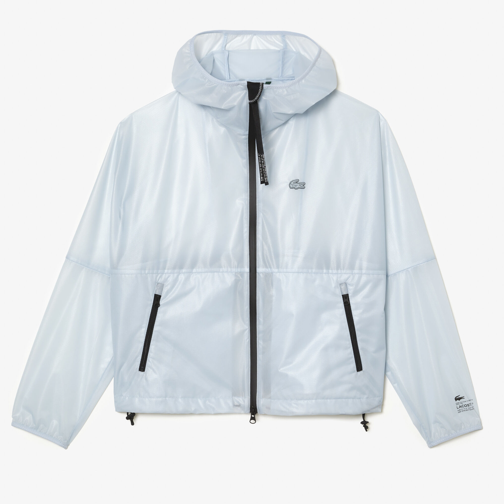 Women's Lacoste Transparent Windbreaker, Blue | LACOSTE UAE