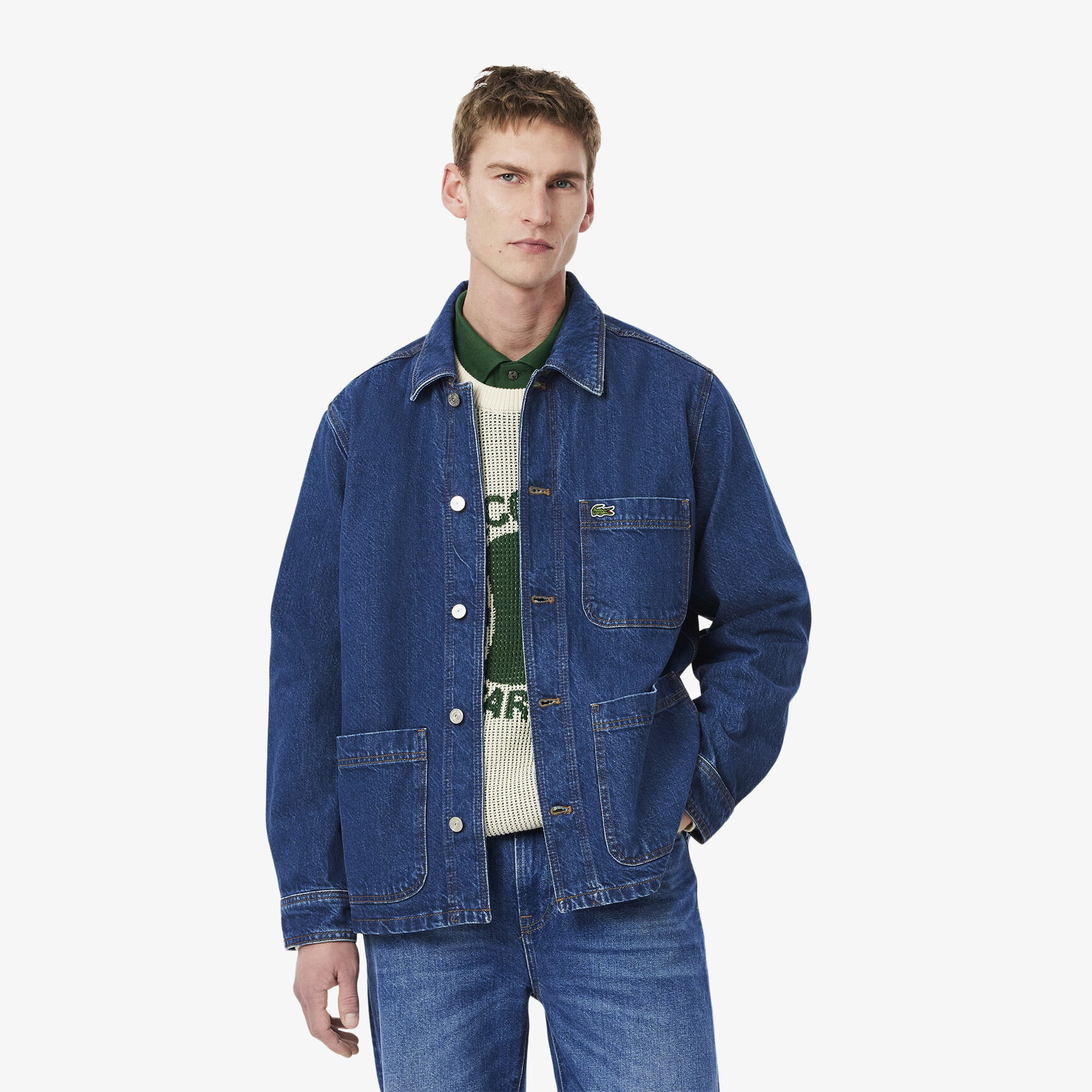 Heavy Cotton Denim Overshirt Jacket Heavy Cotton Denim Overshirt Jacket - CH9222-00-MK9