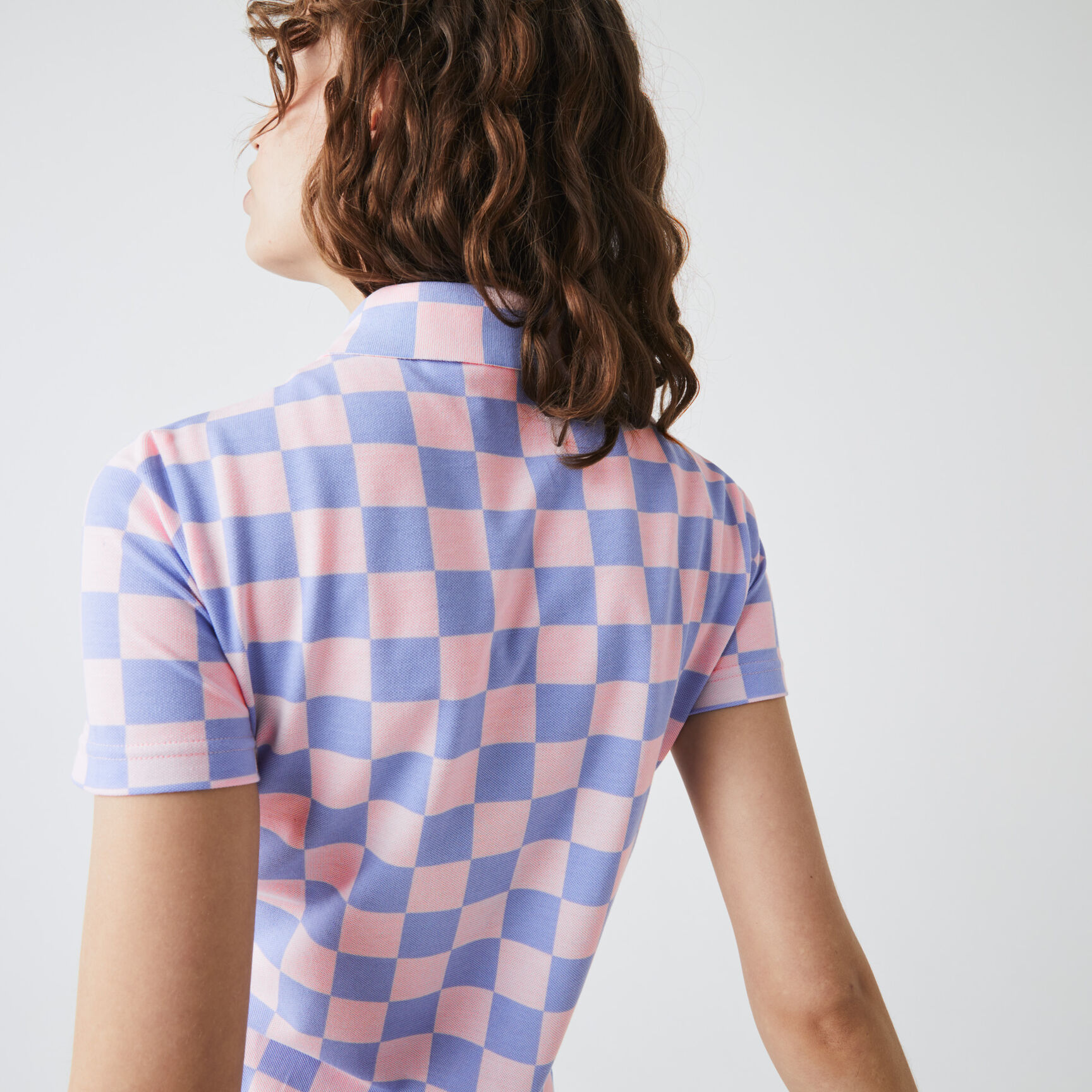 Women’s Lacoste LIVE Checkerboard Pattern Cotton Piqué Polo Dress Women’s Lacoste LIVE Checkerboard Pattern Cotton Piqué Polo Dress