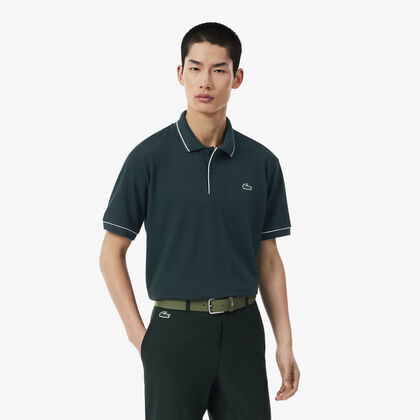 lacoste heat regulating mini pique golf polo shirt