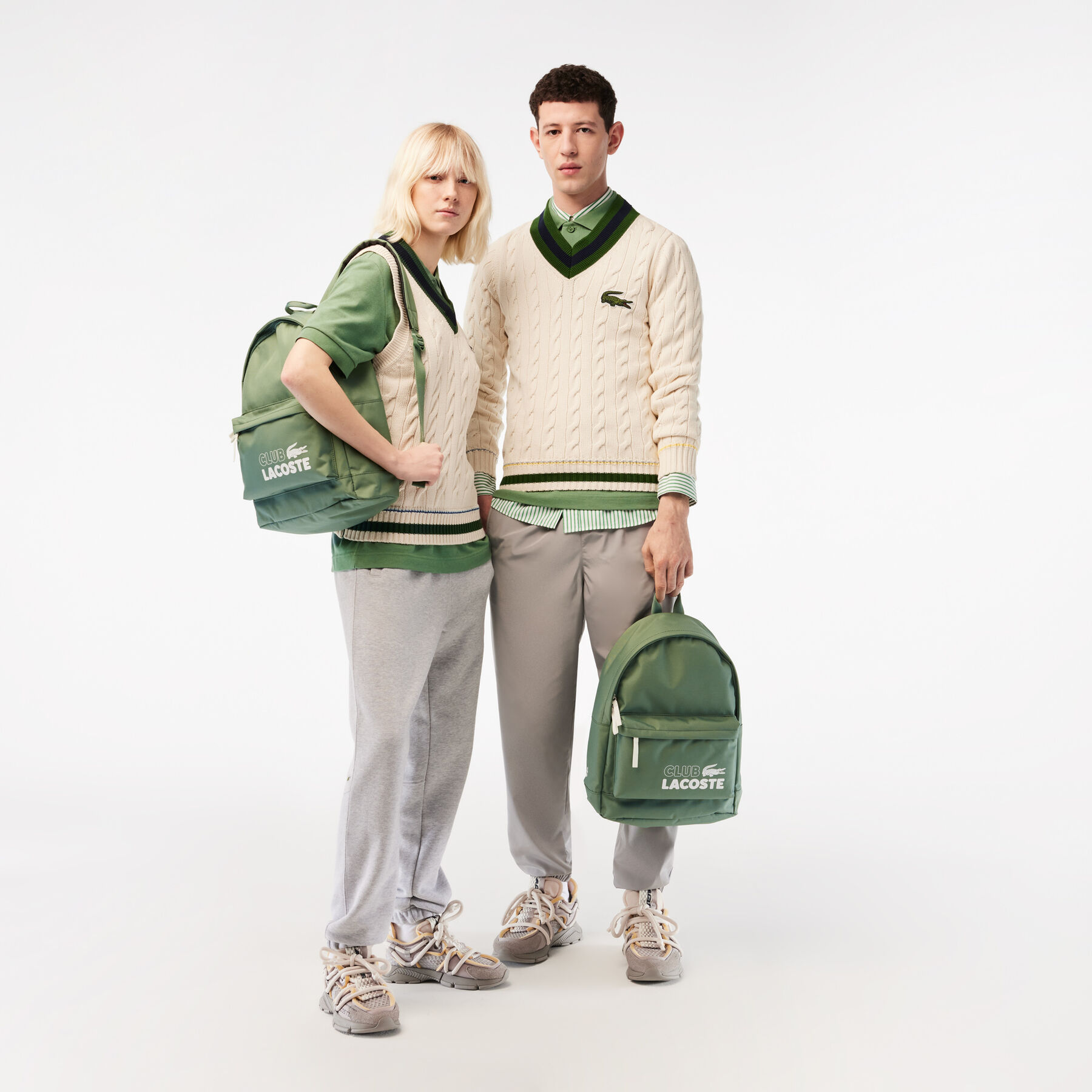 حقيبة ظهر بطبعة بلون مغاير للجنسين مجموعة Lacoste Neocroc لاكوست حقيبة ظهر بطبعة بلون مغاير للجنسين مجموعة lacoste neocroc