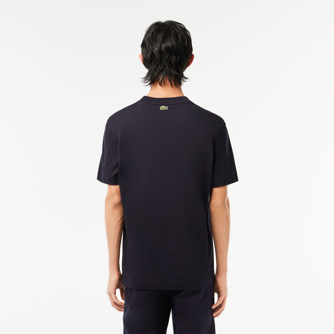 تي شيرت بقصّة مريحة للارتداء وطبعة رينيه لاكوست Regular Fit Iconic Croc T-shirt - TH3563-00-HDE