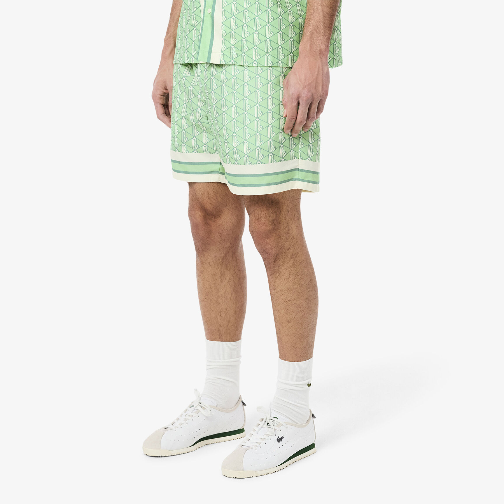 Lightweight Monogram Print Shorts Lightweight Monogram Print Shorts - GH9928-00-GIQ