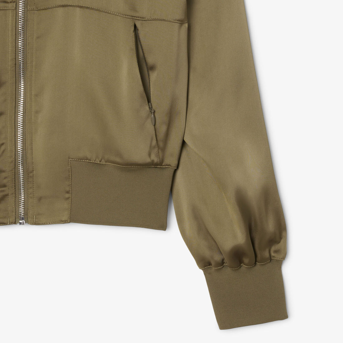 Oversized Embroidered Signature Satin Bomber Jacket Oversized Embroidered Signature Satin Bomber Jacket - CF5318-00-E9F