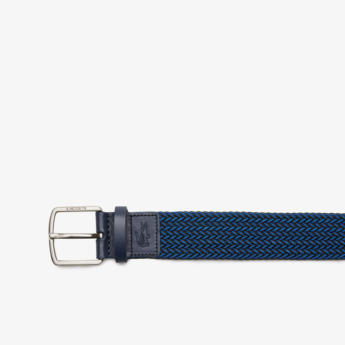 Men's Lacoste Engraved Buckle Stretch Knitted Belt Men's Lacoste Engraved Buckle Stretch Knitted Belt