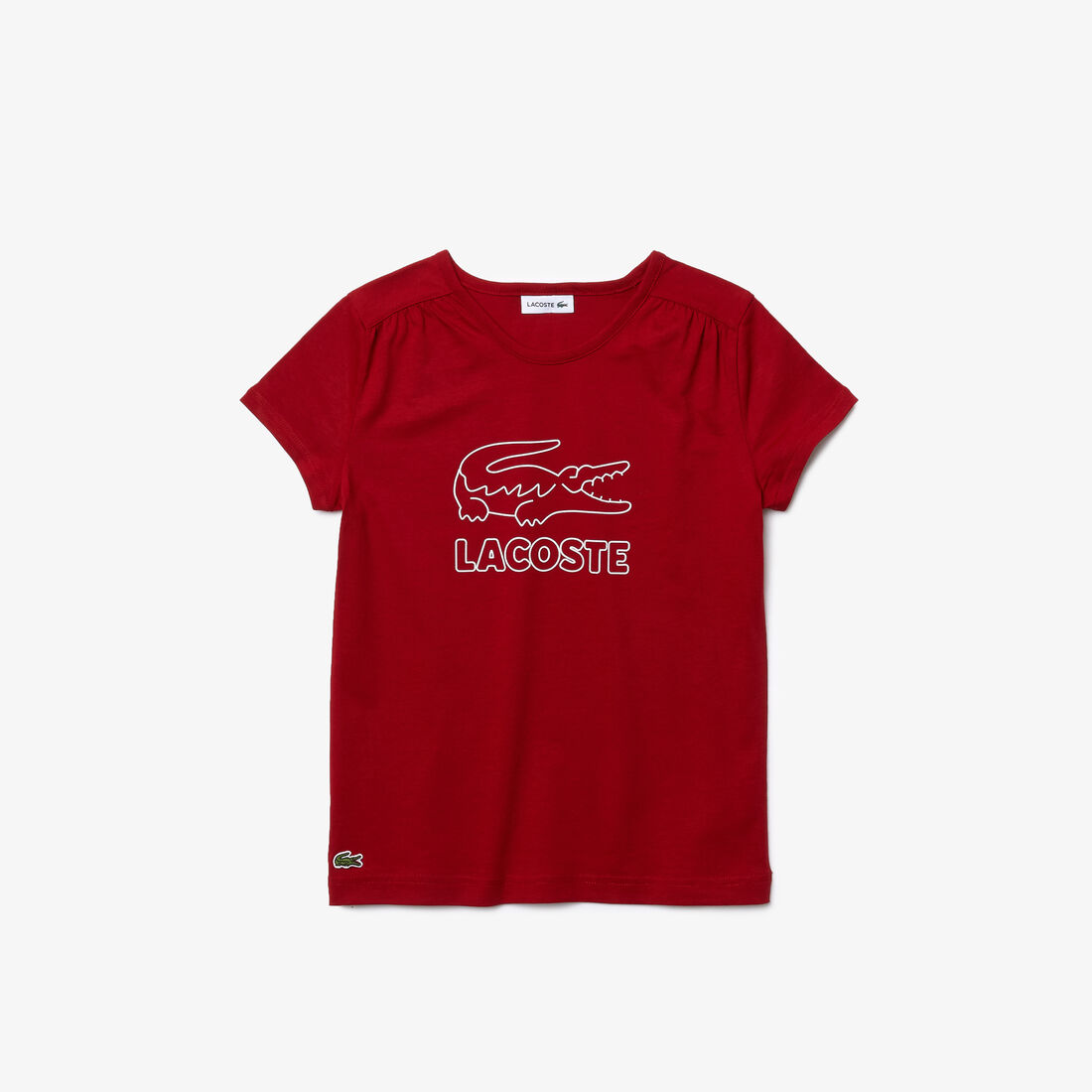 Girls' Crew Neck Printed Cotton T-shirt