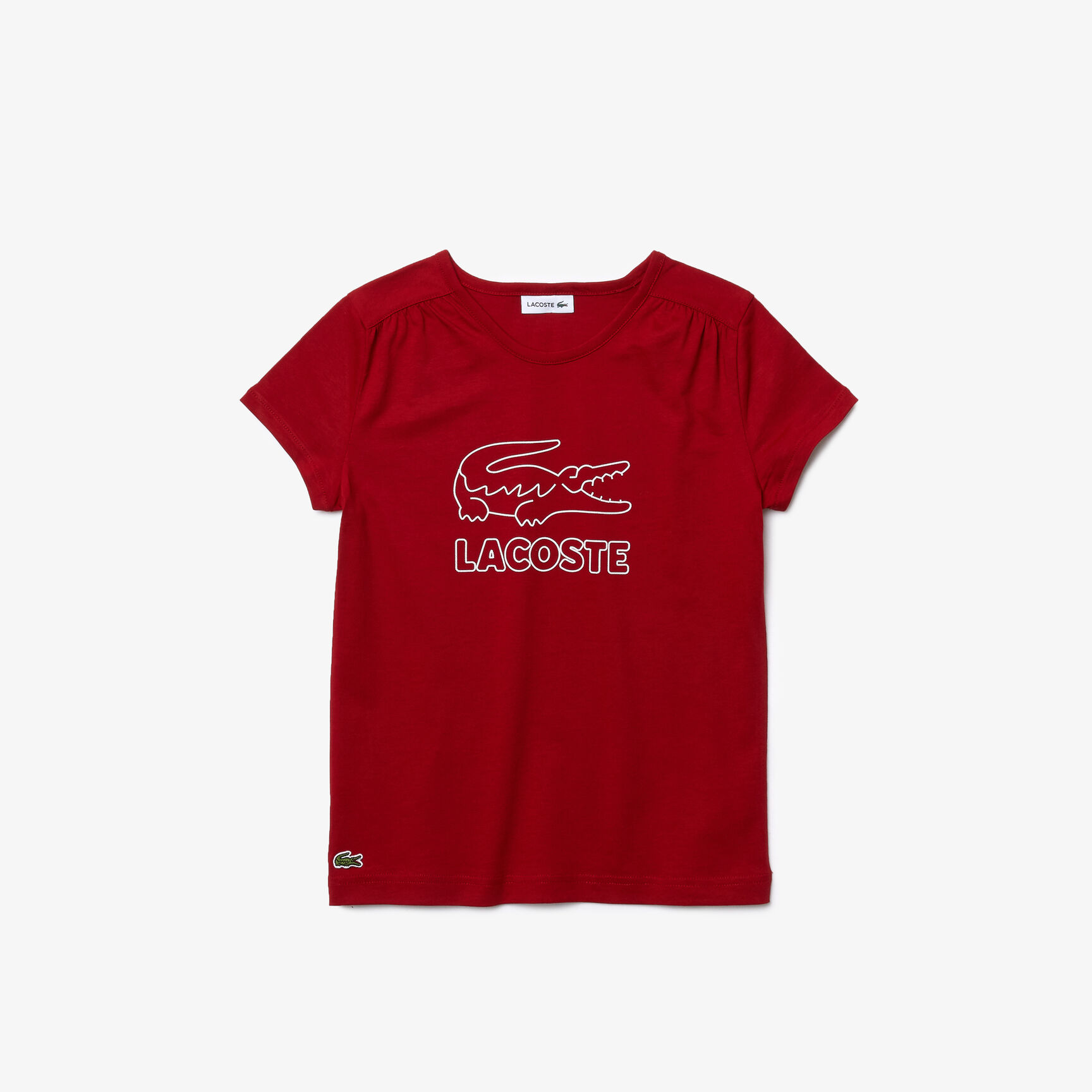 Girls' Crew Neck Printed Cotton T-shirt Girls' Crew Neck Printed Cotton T-shirt