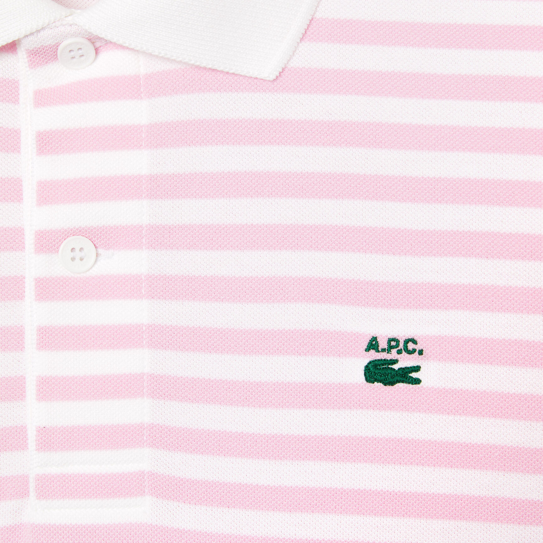 تيشيرت بولو مخطط بقصة فضفاضة للرجال مجموعة Lacoste x A.P.C. تيشيرت بولو مخطط بقصة فضفاضة للرجال مجموعة Lacoste x A.P.C.