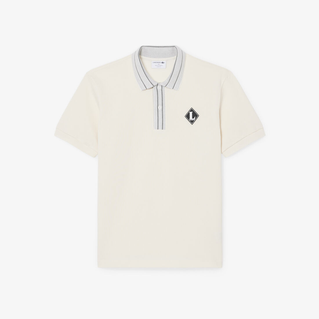 قميص بولو كلاسيكي بشعار الماركة فرنسي الصنع French Made Classic Fit Badge Polo Shirt - PH0719-00-XFJ